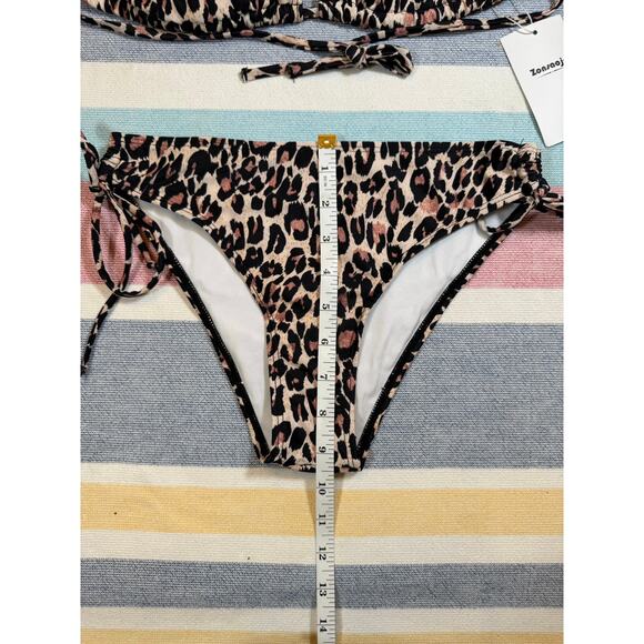 NWT Leopard Print String Bikini Size Small - Picture 2 of 9